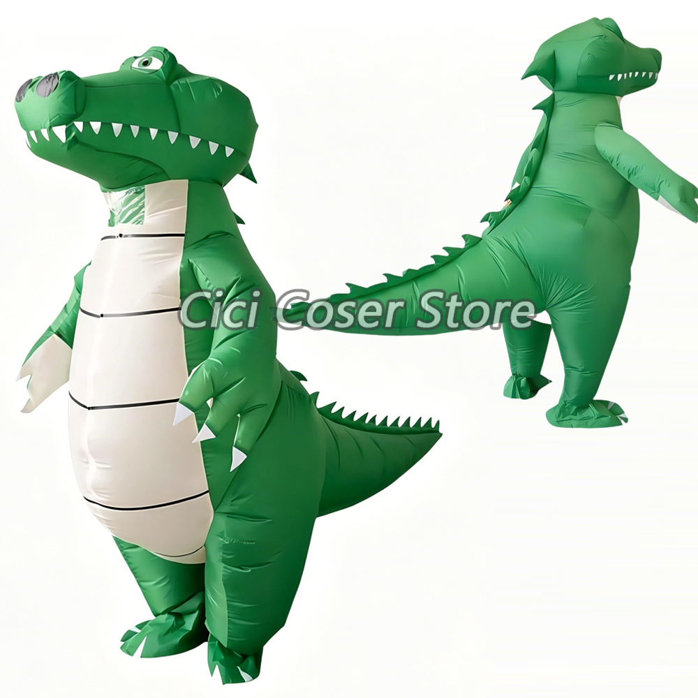 Inflatable Dinosaur Costume Adult - Disfraz Inflable de Cocodrilo/Dinosaurio para Cosplay