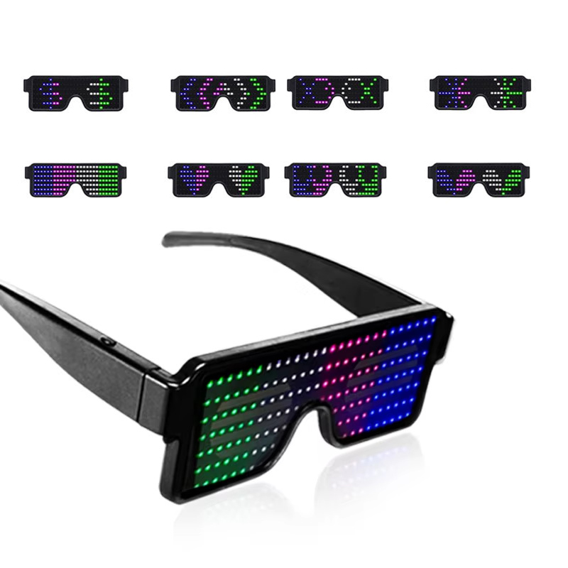 Glow In The Dark Party Glasses - Gafas LED iluminadas, gafas dinámicas para