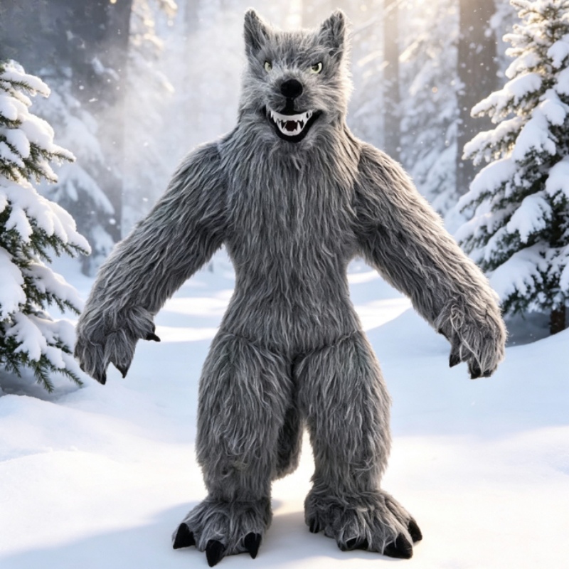 Costumes - Disfraz de Mascota de Lobo Gris