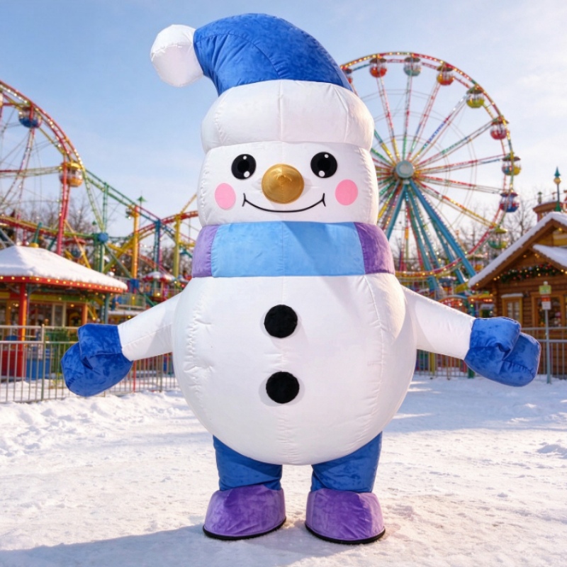 Costumes - Disfraz Inflable de Muñeco de Nieve