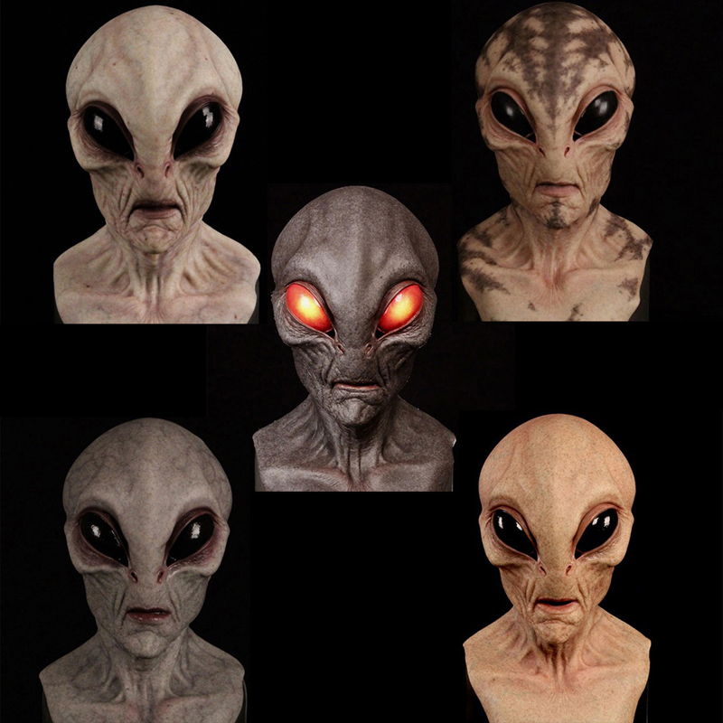 Latex Alien Mask Realistic - 1 pieza, máscara alienígena: máscara realista