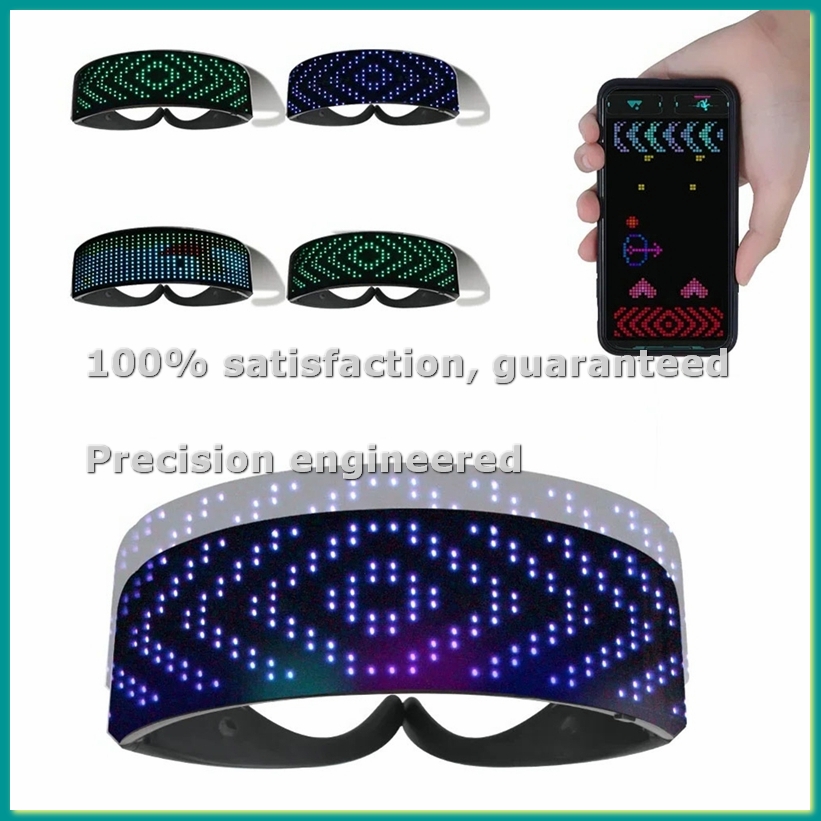 Glow In The Dark Party Glasses - Gafas LED Luminosas Bluetooth Futuristas Brillantes