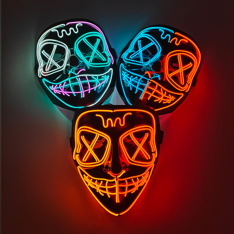 Máscara Facial Inalámbrica con - Led Purge Mask Halloween reseña y precio