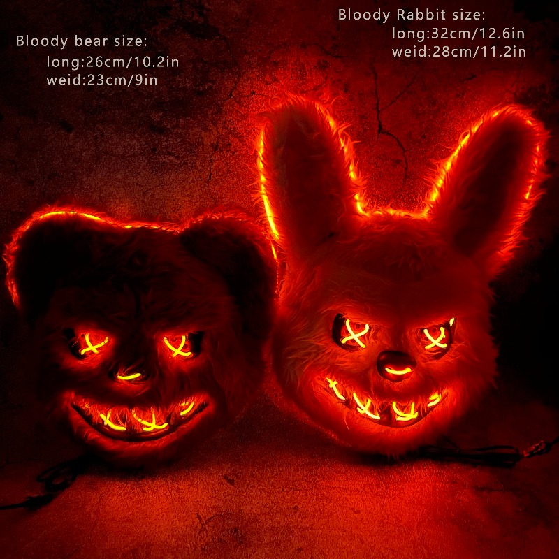 Máscara Facial Luminosa LED pa - Led Purge Mask Halloween reseña y precio