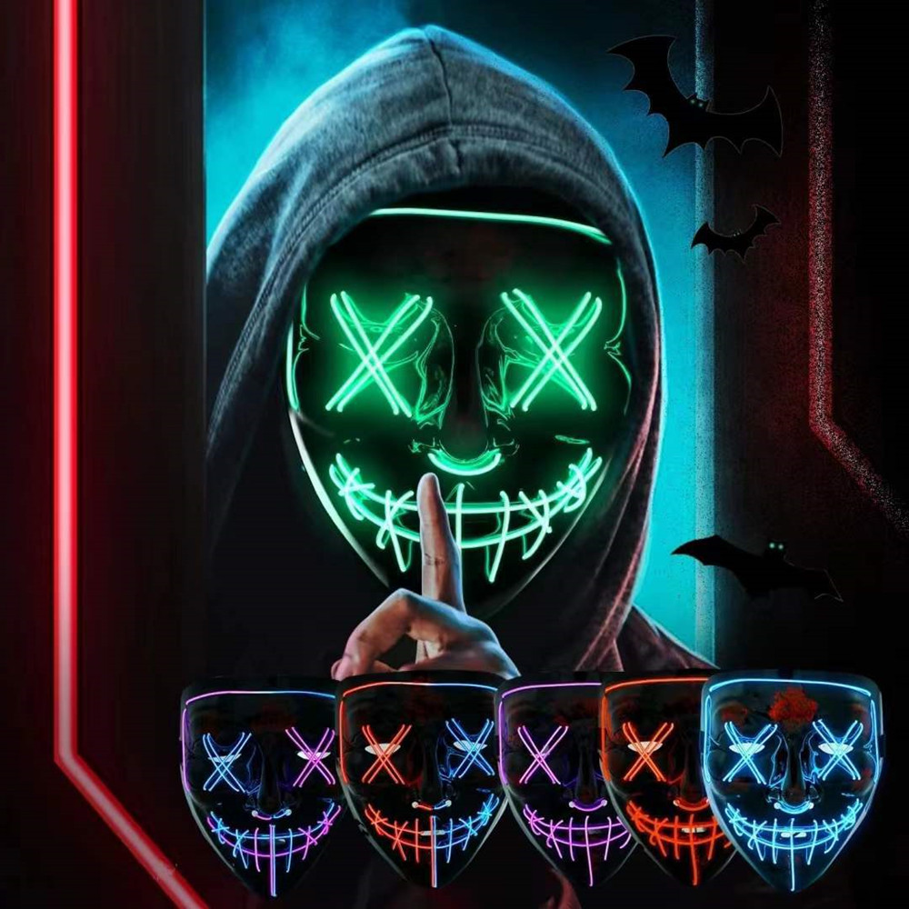 Máscaras de Halloween para hom - Led Purge Mask Halloween reseña y precio