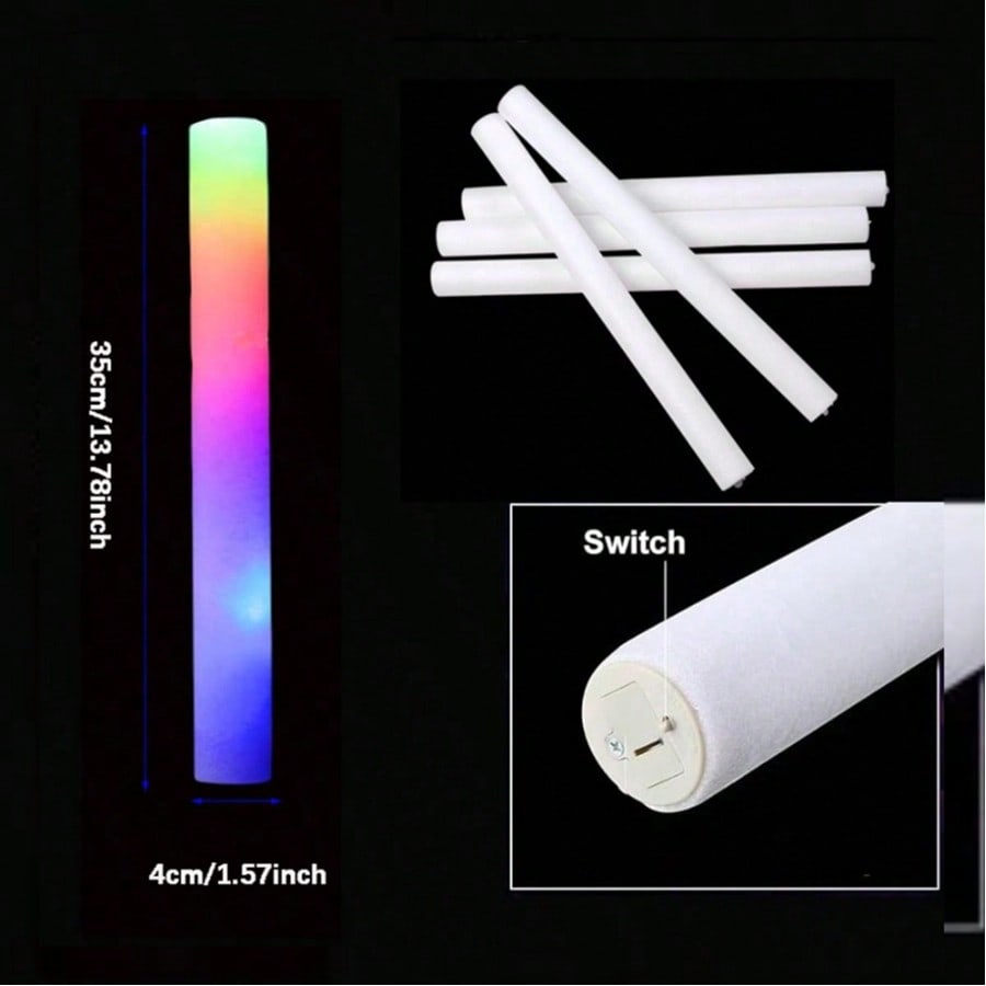 105 unidades de barras luminos - Flashing Led Foam Sticks Party reseña y precio
