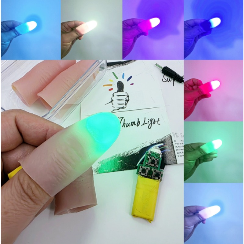 Juego de pares de luces de 7 c - Thumb Tip Magic Trick Set reseña y precio
