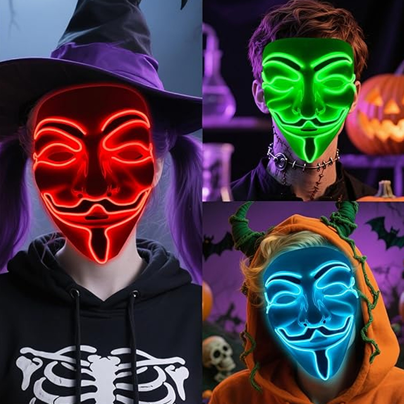 Máscara LED Vendetta, Decoraci - Led Purge Mask Halloween reseña y precio