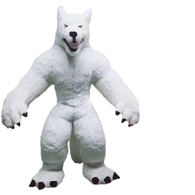 Disfraz de Mascota de Lobo Gri - Costumes reseña y precio
