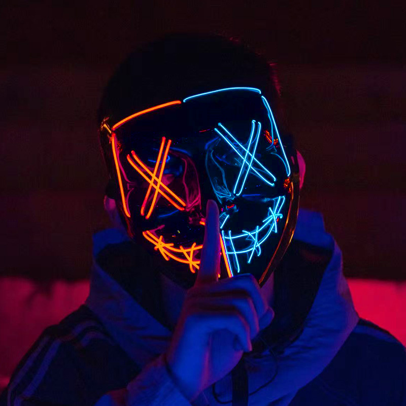 Máscaras Luminosas de Neón Ina - Led Purge Mask Halloween reseña y precio