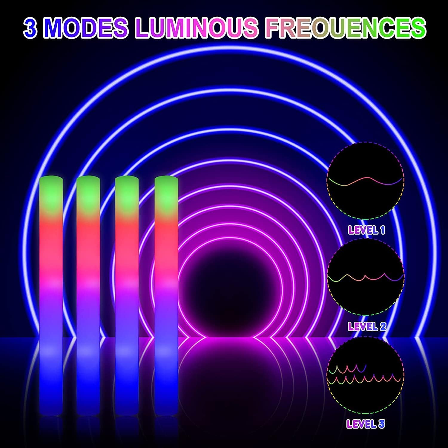 102 Uds. Varillas de espuma LE - Glow In The Dark Party Glasses reseña y precio