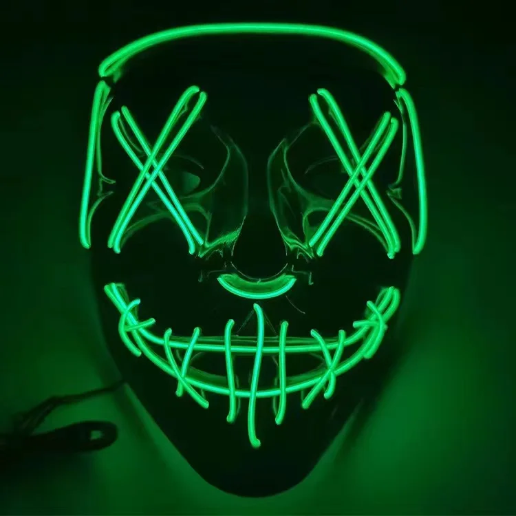 Máscara de neón LED para Hallo - Led Purge Mask Halloween reseña y precio