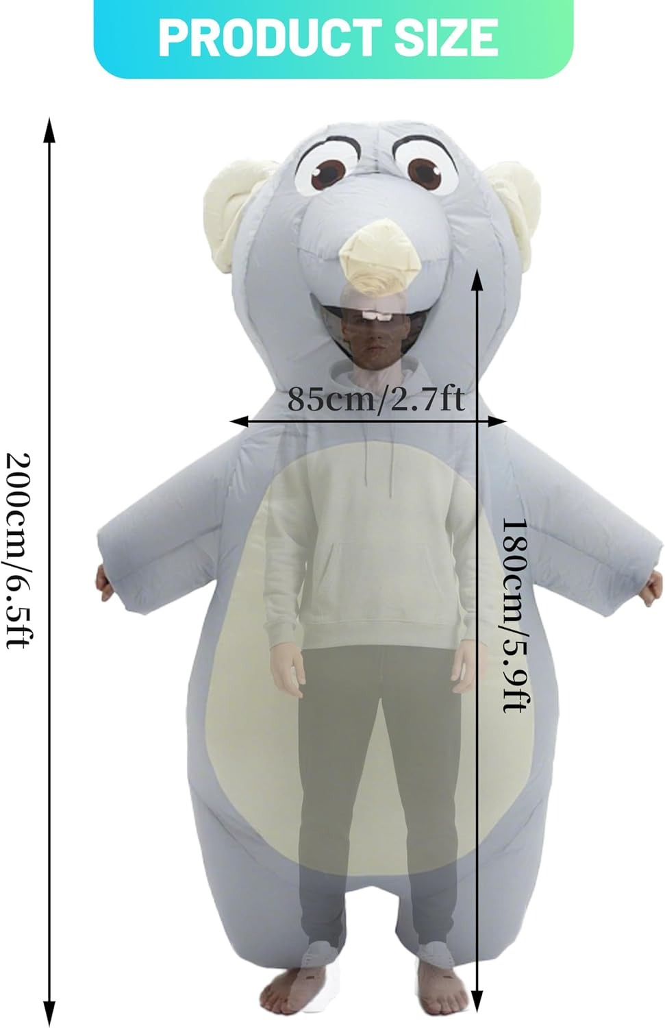 Disfraz de Ratón Inflable para - Costumes reseña y precio