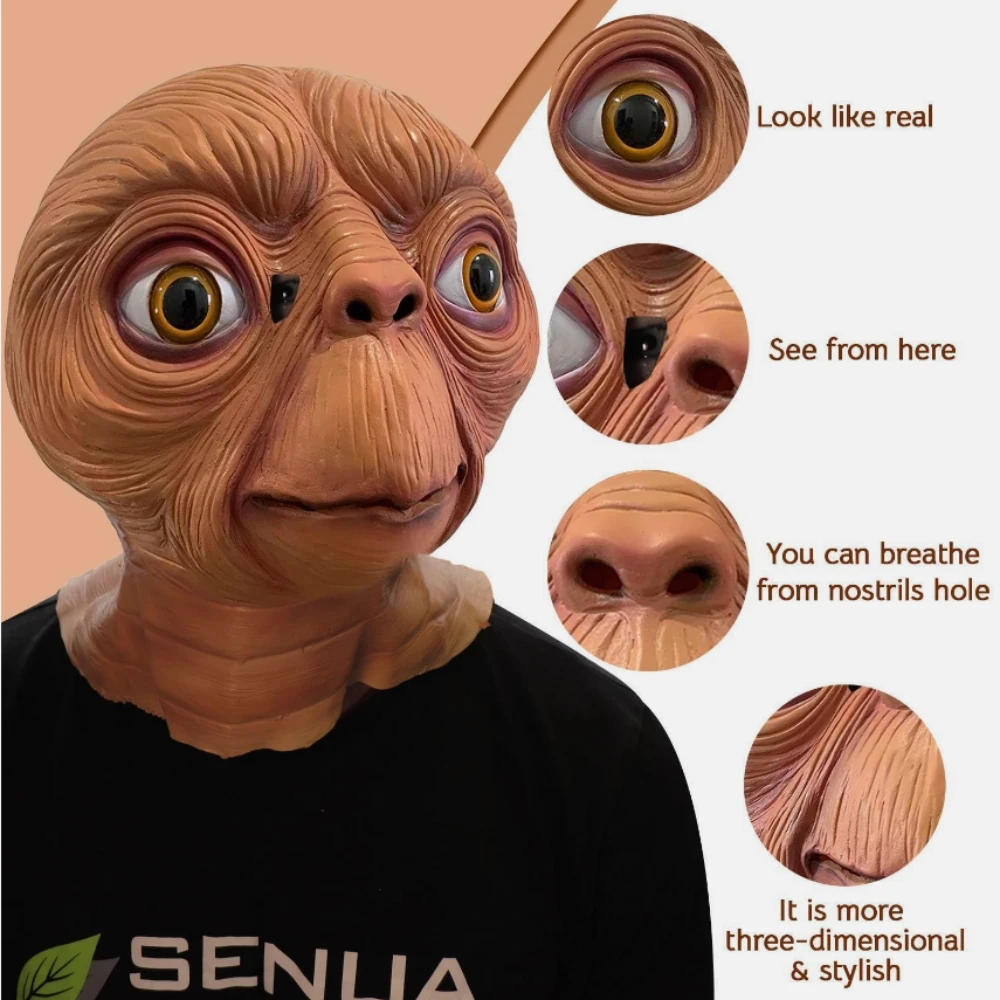 Máscara de alienígena espeluzn - Latex Alien Mask Realistic reseña y precio
